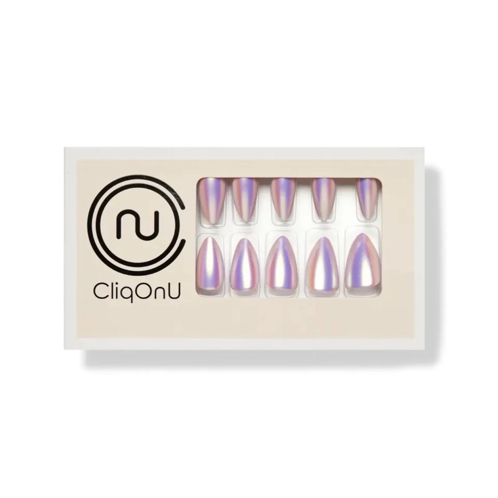 Mystic Pearl Manicure Set Press-On Nails- NEW. Glue included